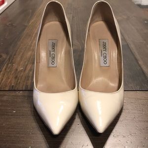White Pointed Toe Jimmy Choo Heels